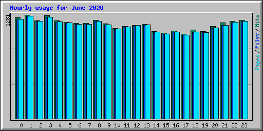 Hourly usage for June 2020
